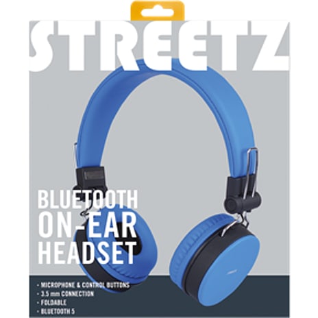 STREETZ BT200 trådløse on-ear høretelefoner - blå
