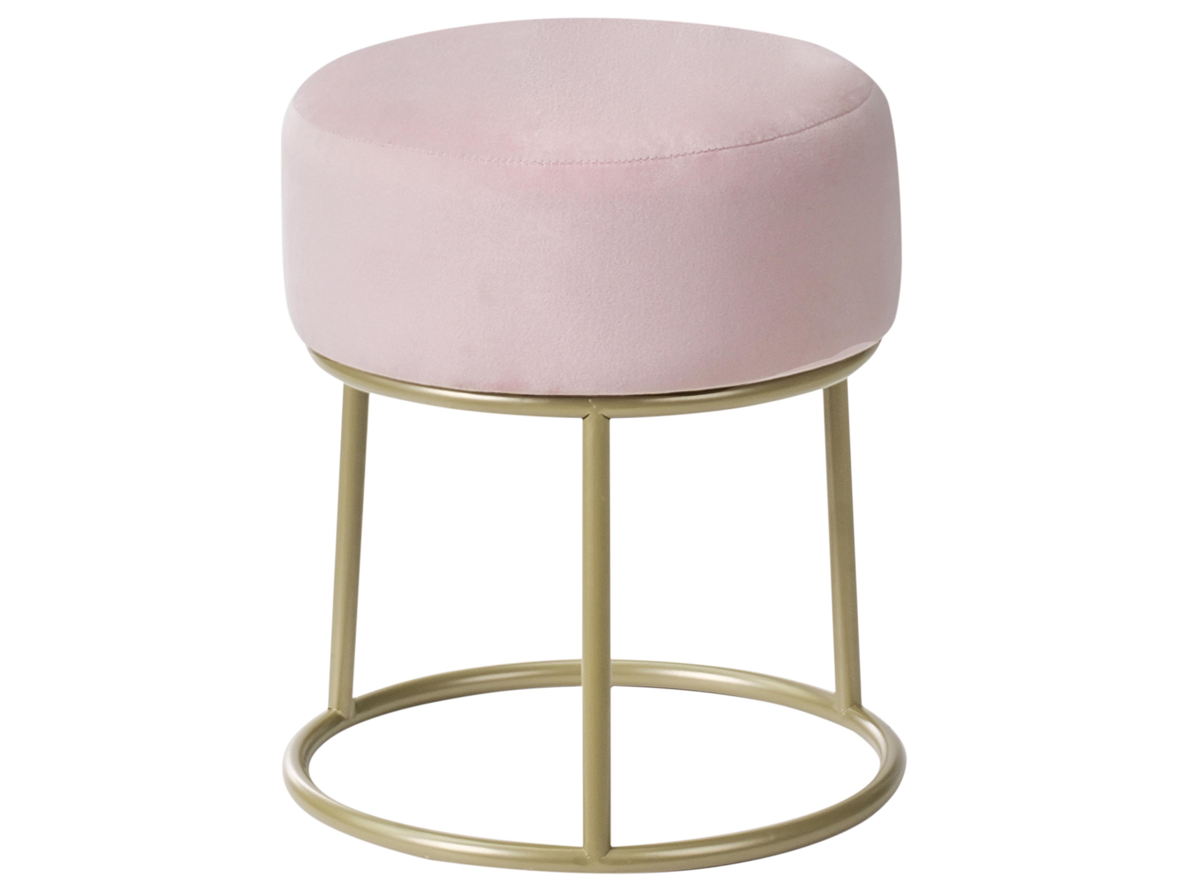 Hocker DELCO Fluweel Pastelroze