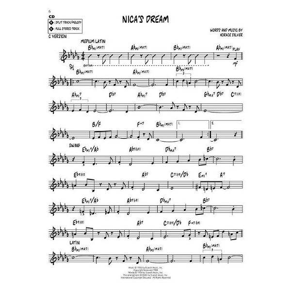Hal Leonard Jazz Play-Along Horace Silver