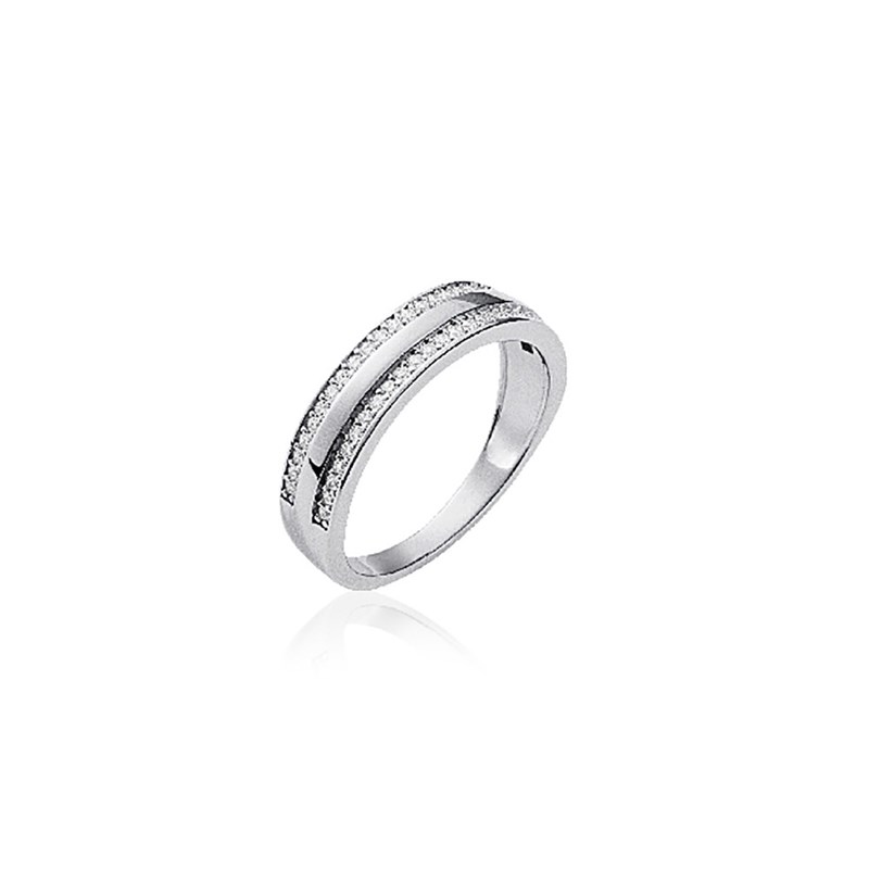 Bague Femme - Argent 925 - Oxyde de zirconium