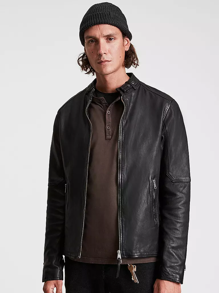 ALLSAINTS Lederjacke Cora schwarz