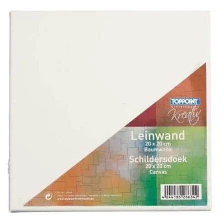 Stylex Leinwände, bespannte Keilrahmen 20 x 20 cm, 6 Stück