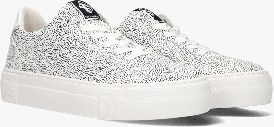 FLORIS VAN BOMMEL ecru floris van bommel lage sneakers sfw-10059