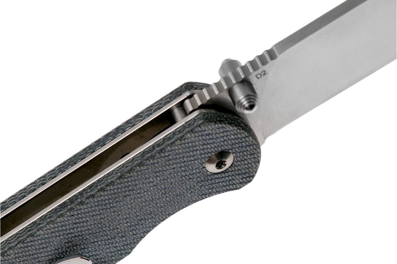 QSP Knife Parrot QS102-F Denim Micarta, zakmes