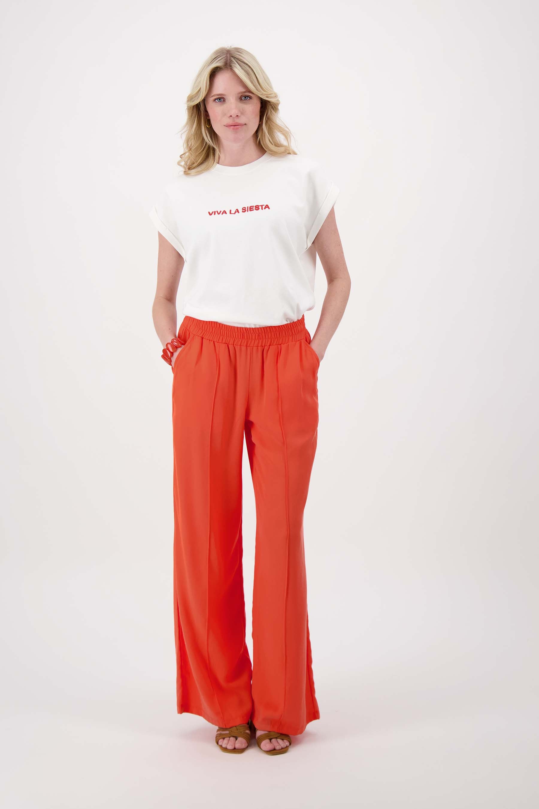 lyocell twill fladder broek