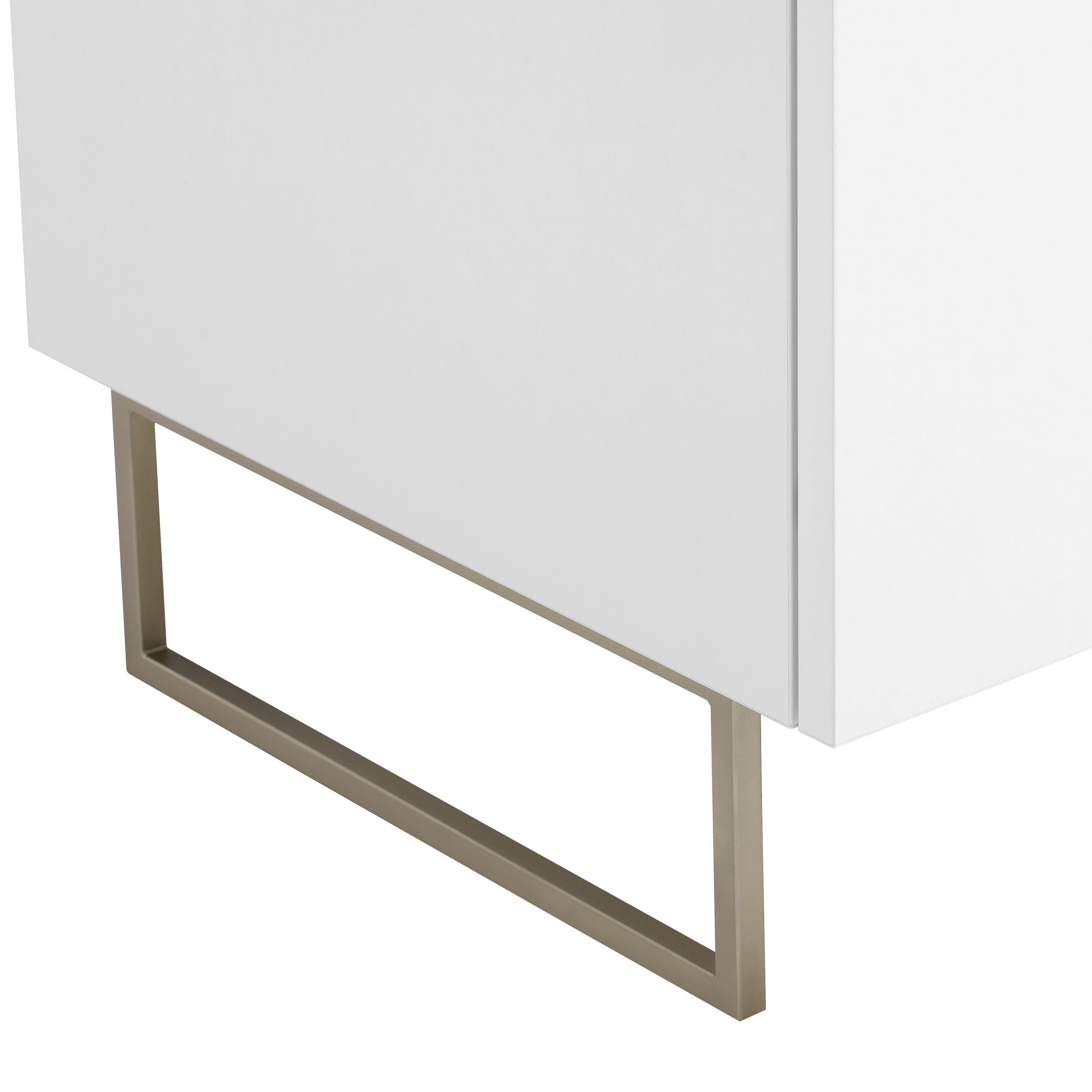 MODUL Kommode - Weiss / B: 90.0 cm x T: 43.0 cm x H: 98.0 cm