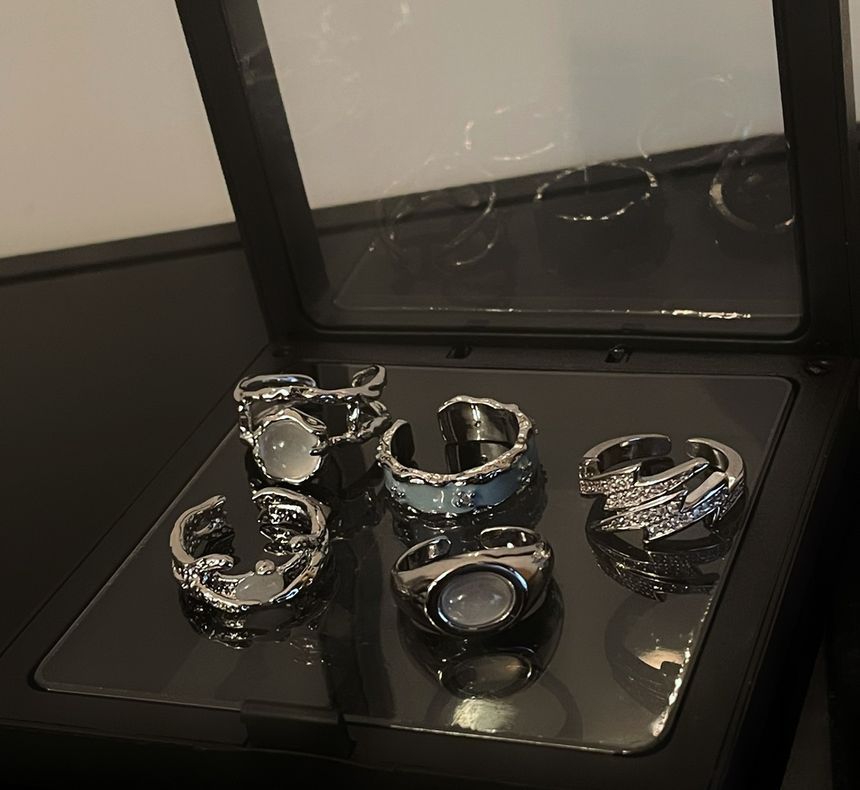 Lilafey - Legering Open Ring / Set