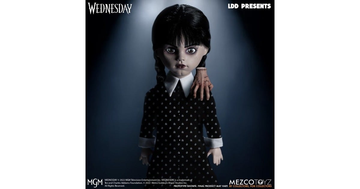 Mezco ToysLiving Dead Dolls: Wednesday Addams 10 inch Action Figure Speelfiguur
