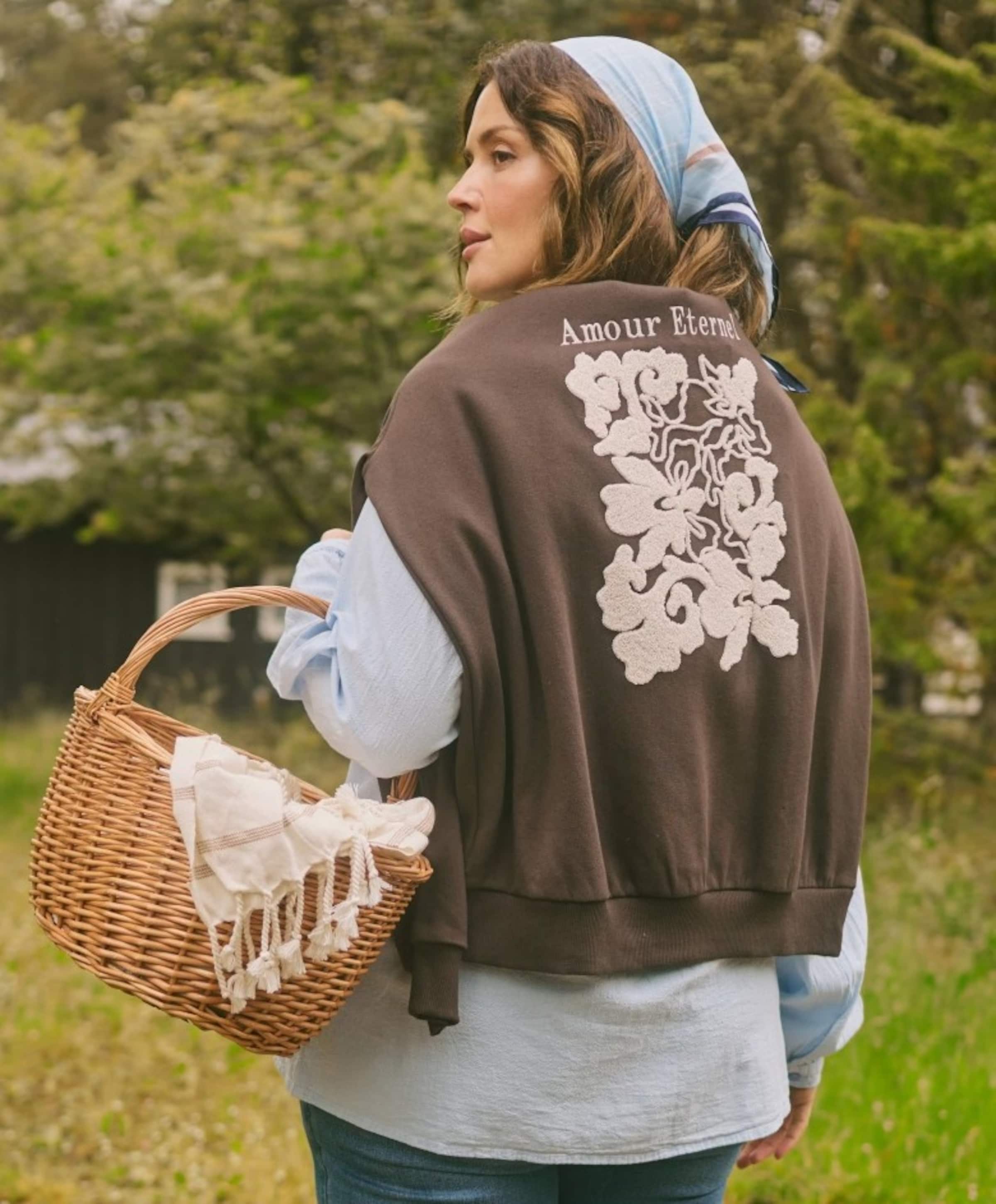 KAFFE Curve Dames sweater bruin