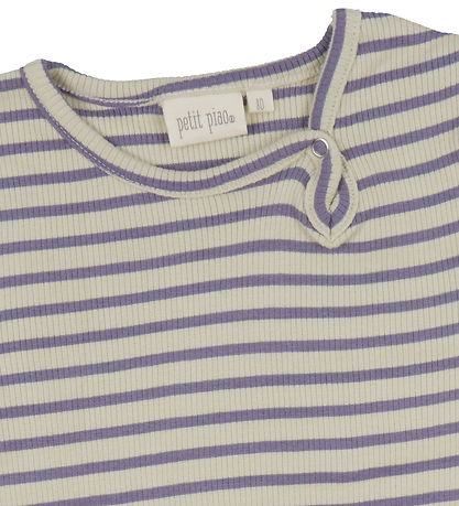 Petit Piao Kleid - Rib - Modal - Dusty Violett/Dark Off White