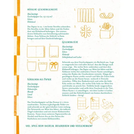 Coppenrath Verlag Geschenkpapier-Buch - Schöner schenken (All about orange)