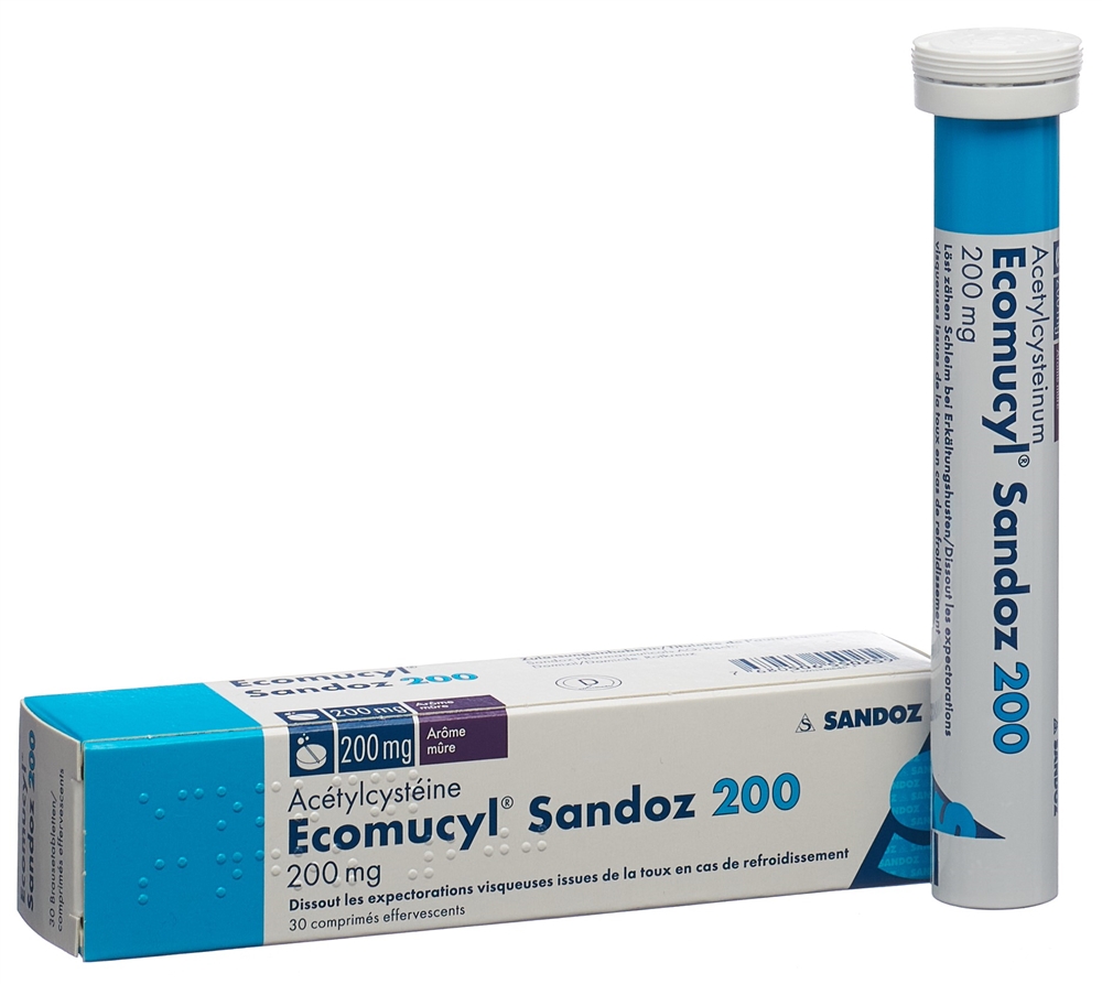 ECOMUCYL Sandoz Brausetabl 200 mg Ds 30 Stk