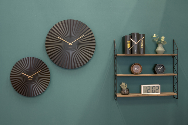Table clock Book black paper