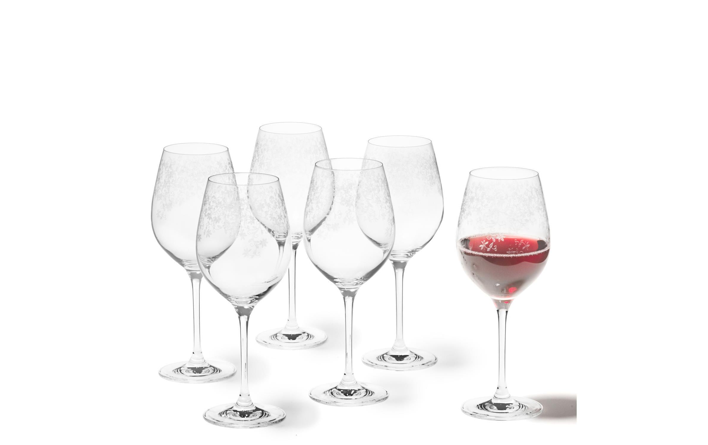LEONARDO Rotweinglas »Leonardo Rotweinglas Chateau 510 ml« 6 teilig Klarglas mit Gravur stilvoll und edel