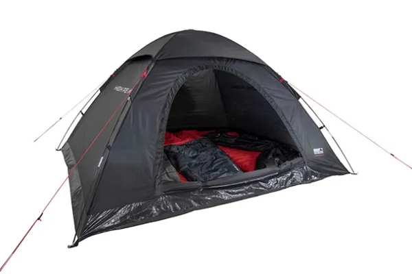 High Peak Monodome XL, Kuppeltelt, 4 person(er), Ventilation, Vandtætte samlinger, Sort