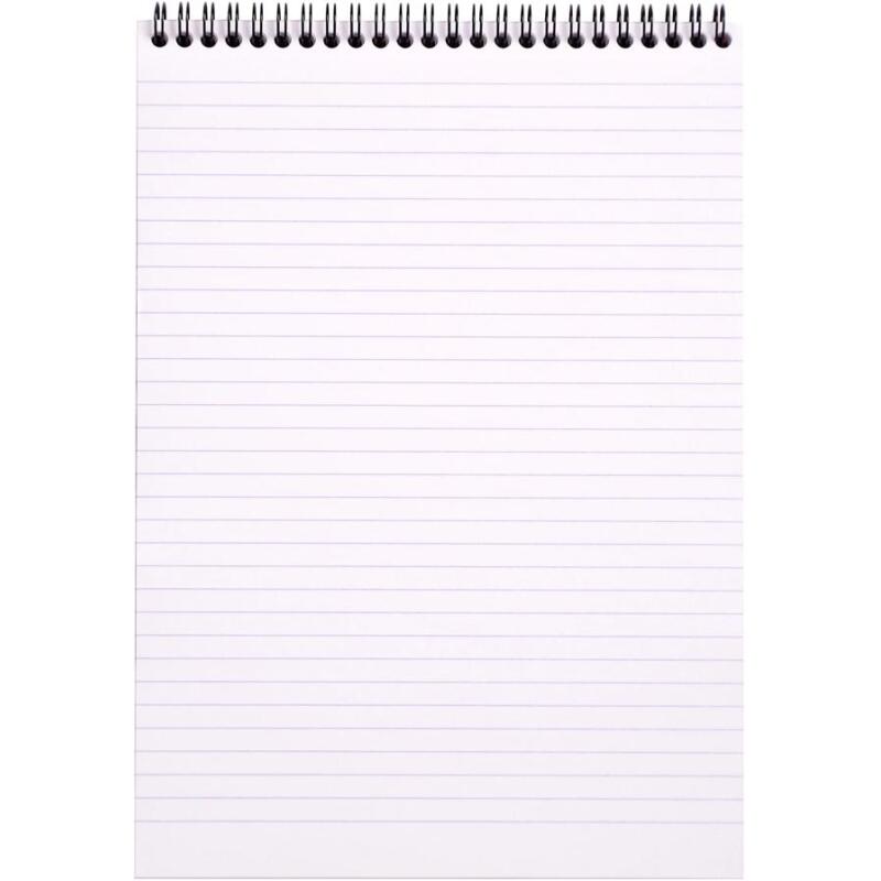 Notepad A4 80 feuilles lignées 80 g. - Noir