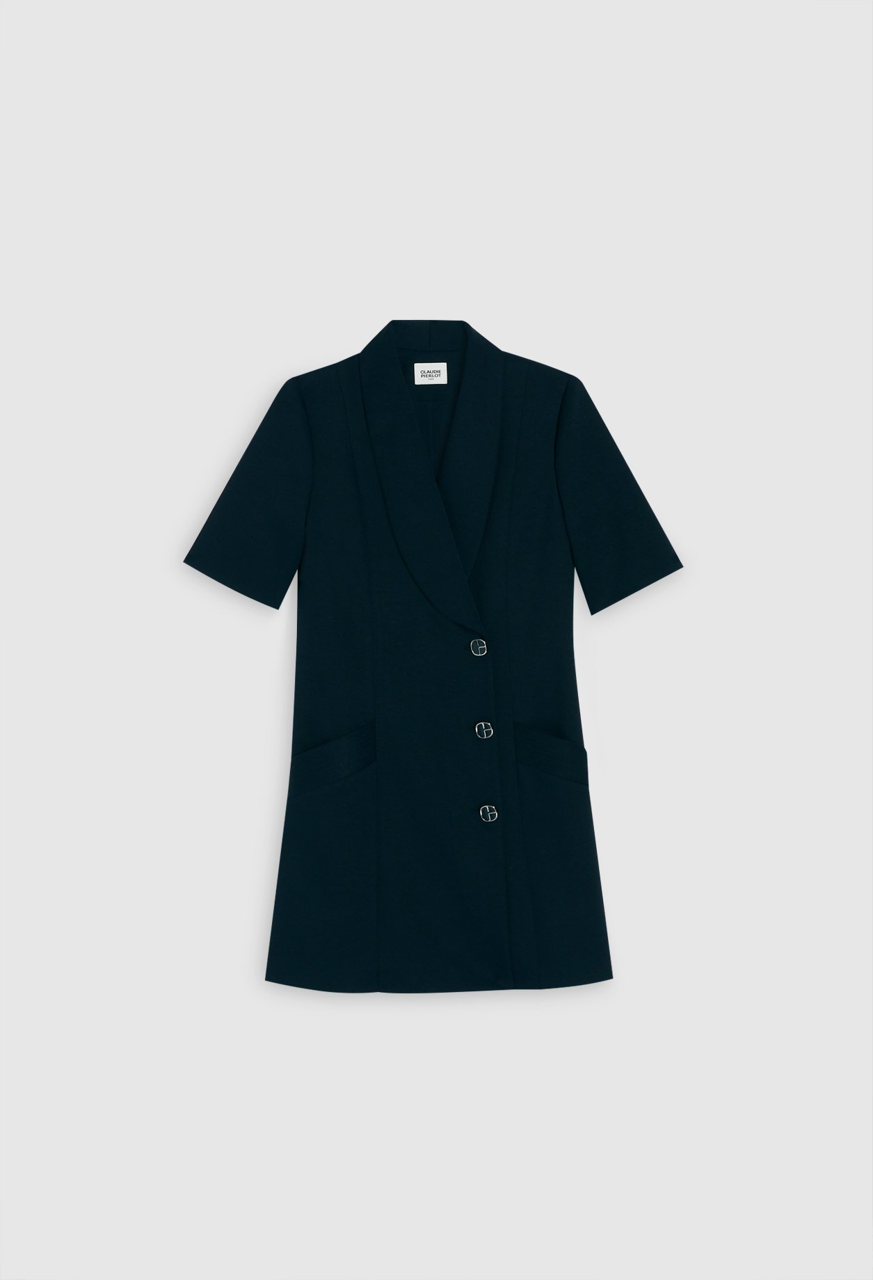 Robe tailleur monogramme marine