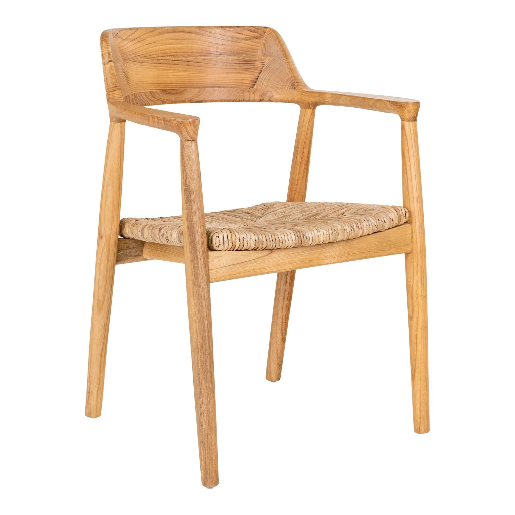 House Nordic Getafe Armstoel Sungkai Hout set van 2