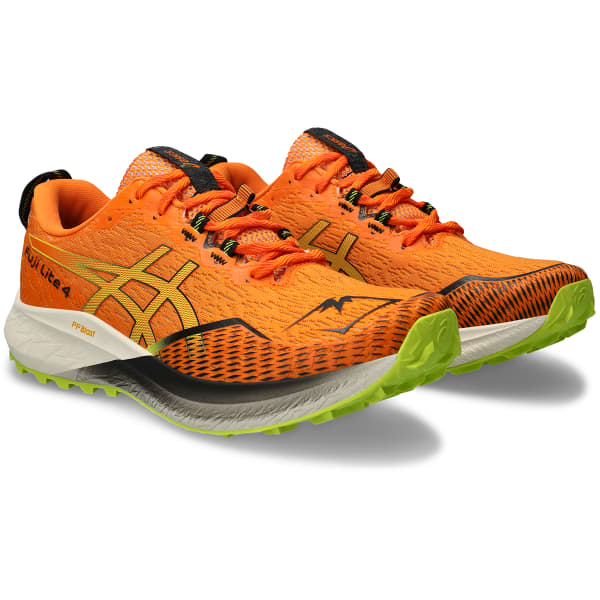 Chaussure trail ASICS FUJI LITE 4 BRIGHT ORANGE/NEON LIME