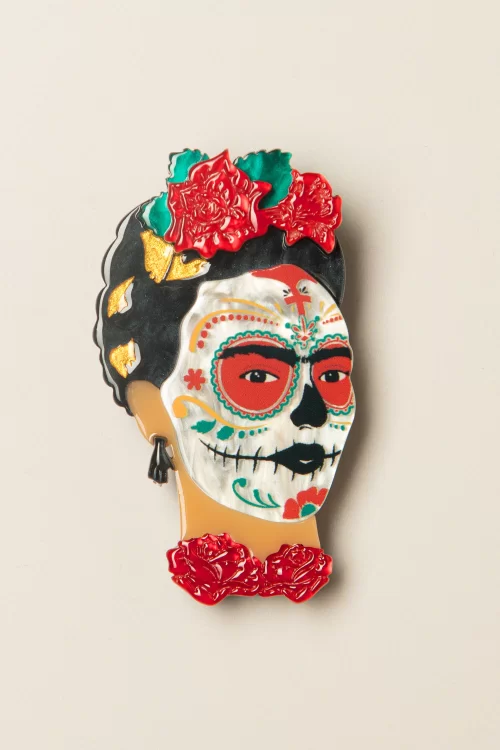 Erstwilder Frida Calavera broche