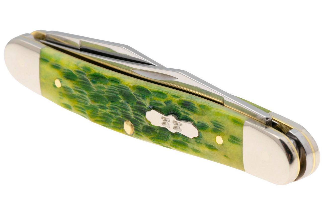 Case Muskrat Green Apple Bone, Peach Seed Jig, 27866, MUSKRAT SS zakmes