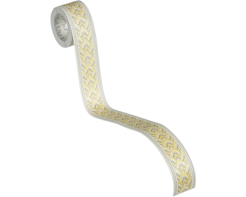 Rand 36915-2 zelfklevend ornament goud zilver 5 m x 4 cm