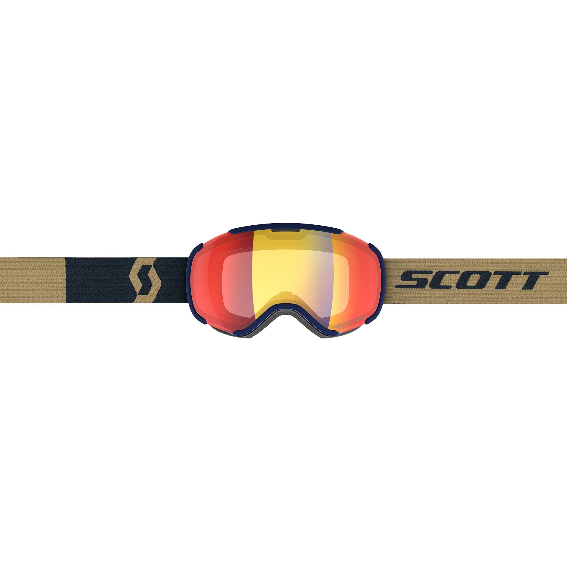 Scott Faze II LS dark blue/light grey/red chrome
