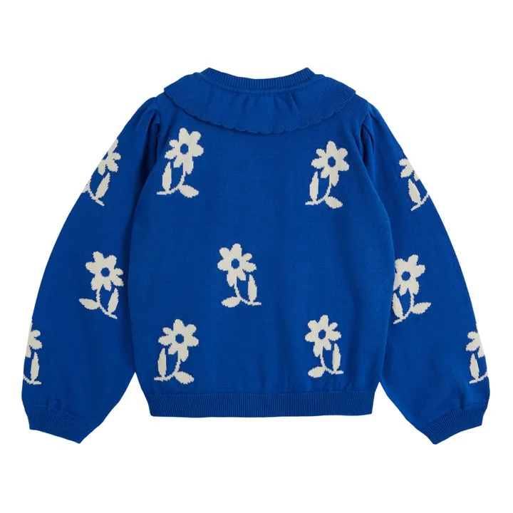 Emile et Ida Cardigan Fleurs | Bleu