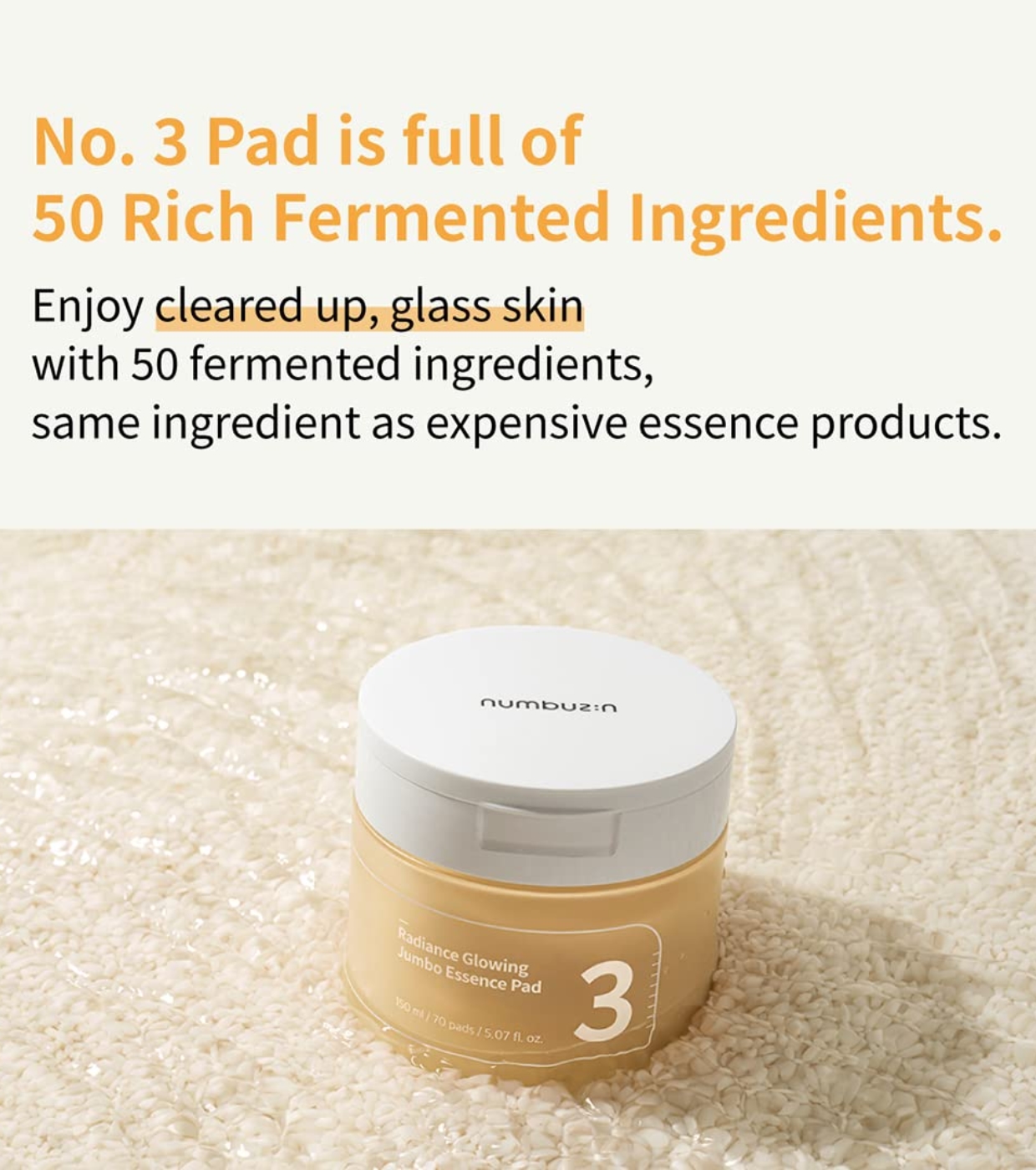 Numbuzin - Almofadas de Essência No.3 Radiance Glowing Jumbo