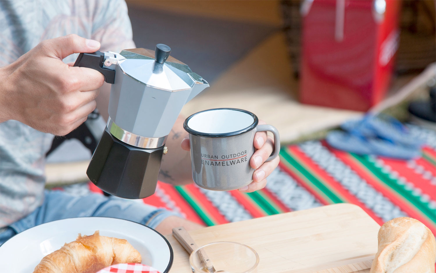Bo-Camp Urban Outdoor Aluminium Espressozubereiter für 6 Tassen