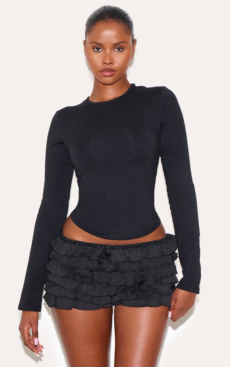 Noir Short Bloomer À Volants Extrêmes