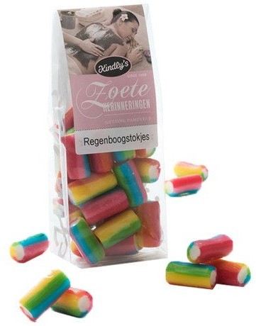 Kindly's Regenboog Stokjes 150gr