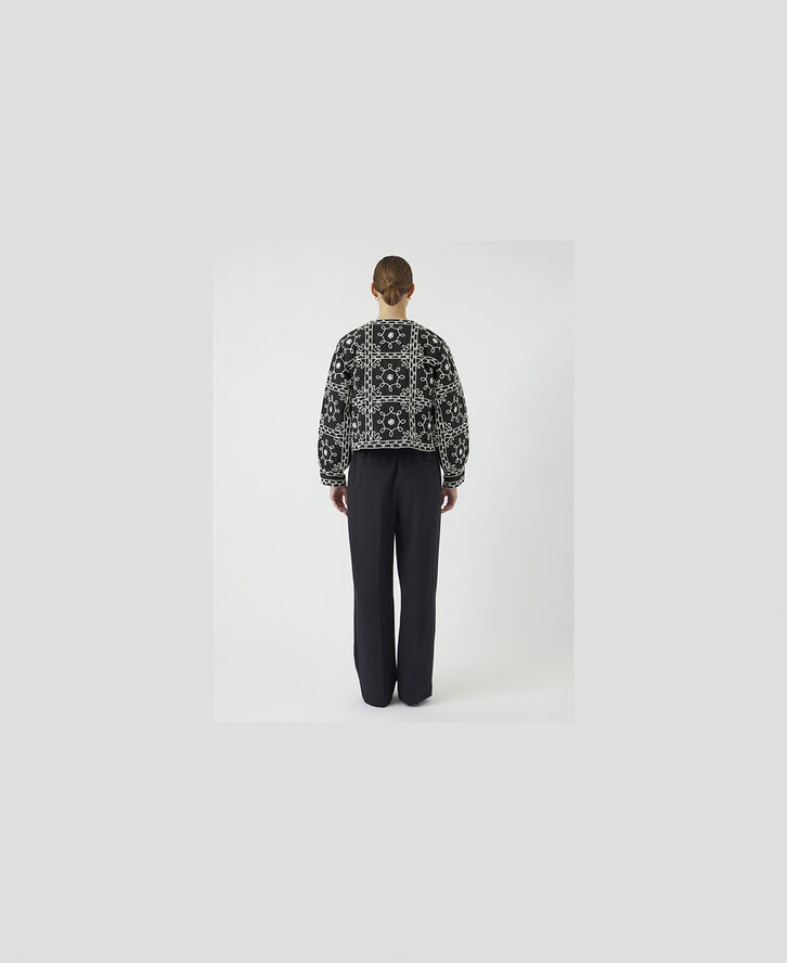 YAS YASMANILA LS QUILTED JACKET S. - D2 Sort