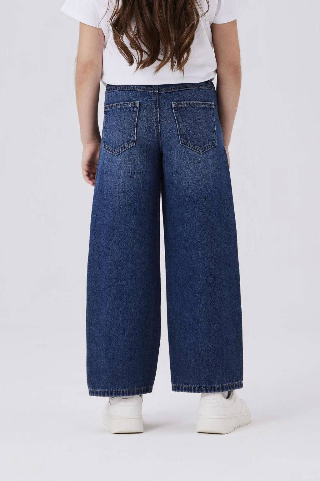 NAME IT wide leg jeans NKFROSE dark blue denim