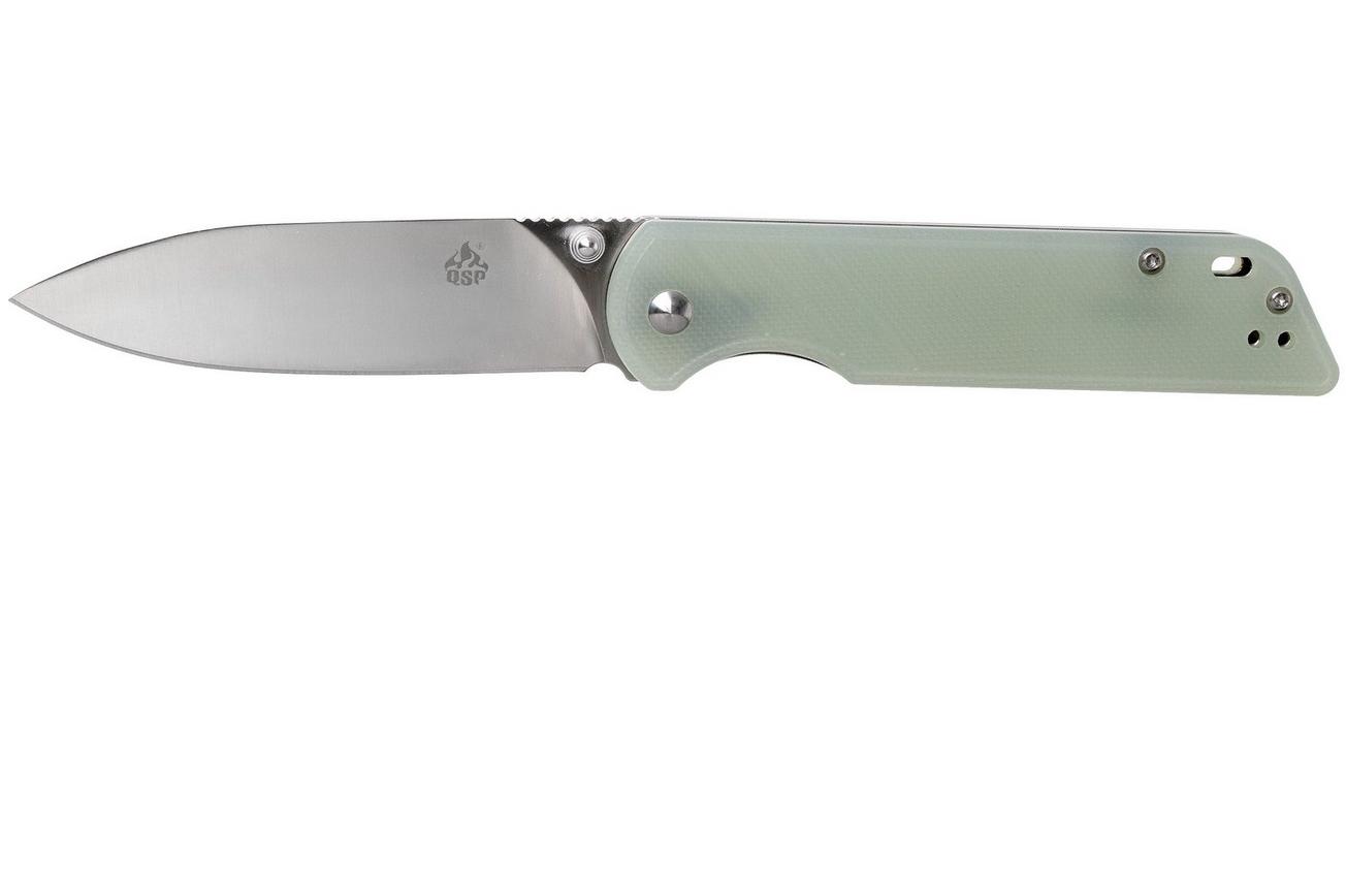 QSP Knife Parrot QS102-H Jade G10, zakmes