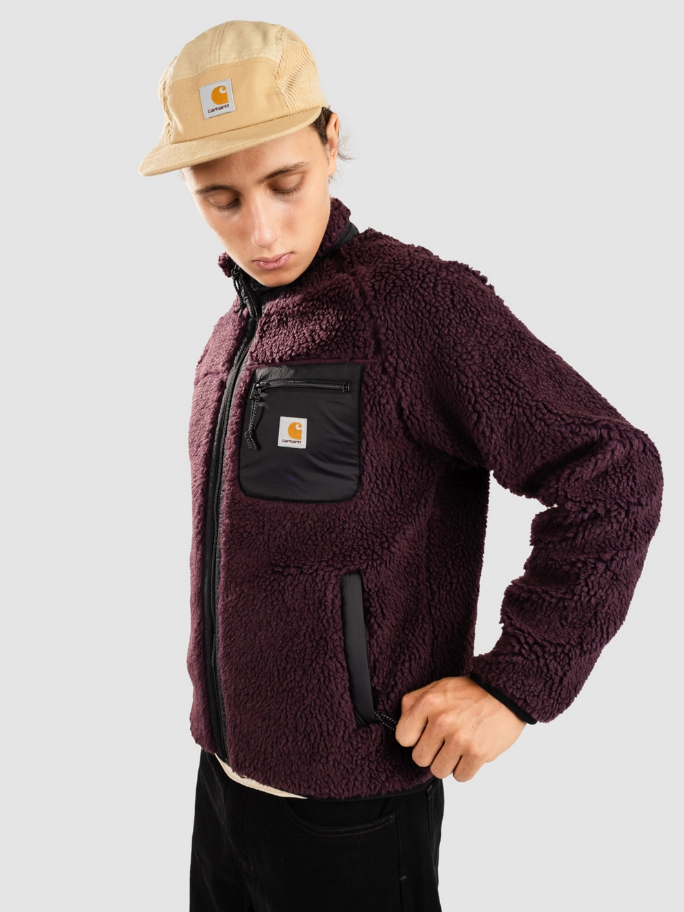 Carhartt WIP Prentis Liner Jacket dark plum/black