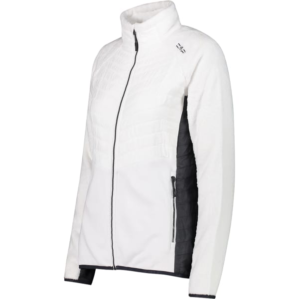 Veste polaire CMP WOMAN JACKET HYBRID WHITE