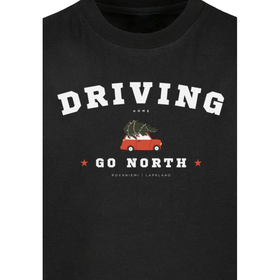 F4NT4STIC Basic Kids Tee Driving Home Weihnachten schwarz