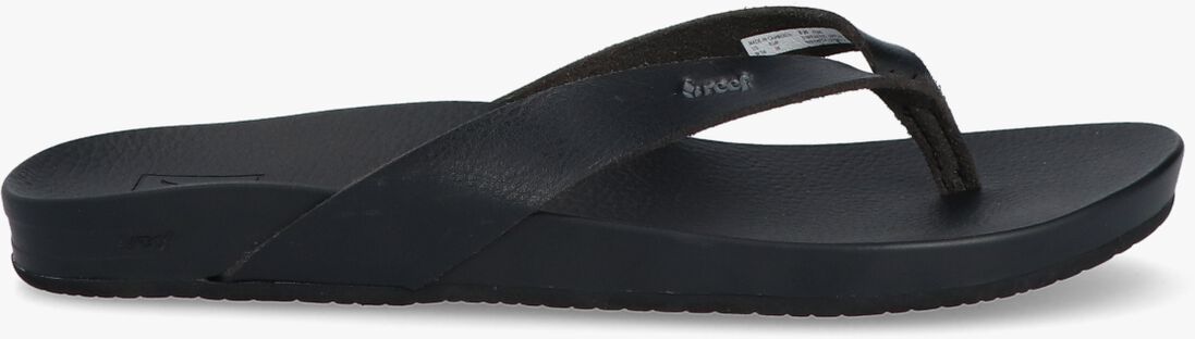 REEF zwarte reef teenslippers cushion court