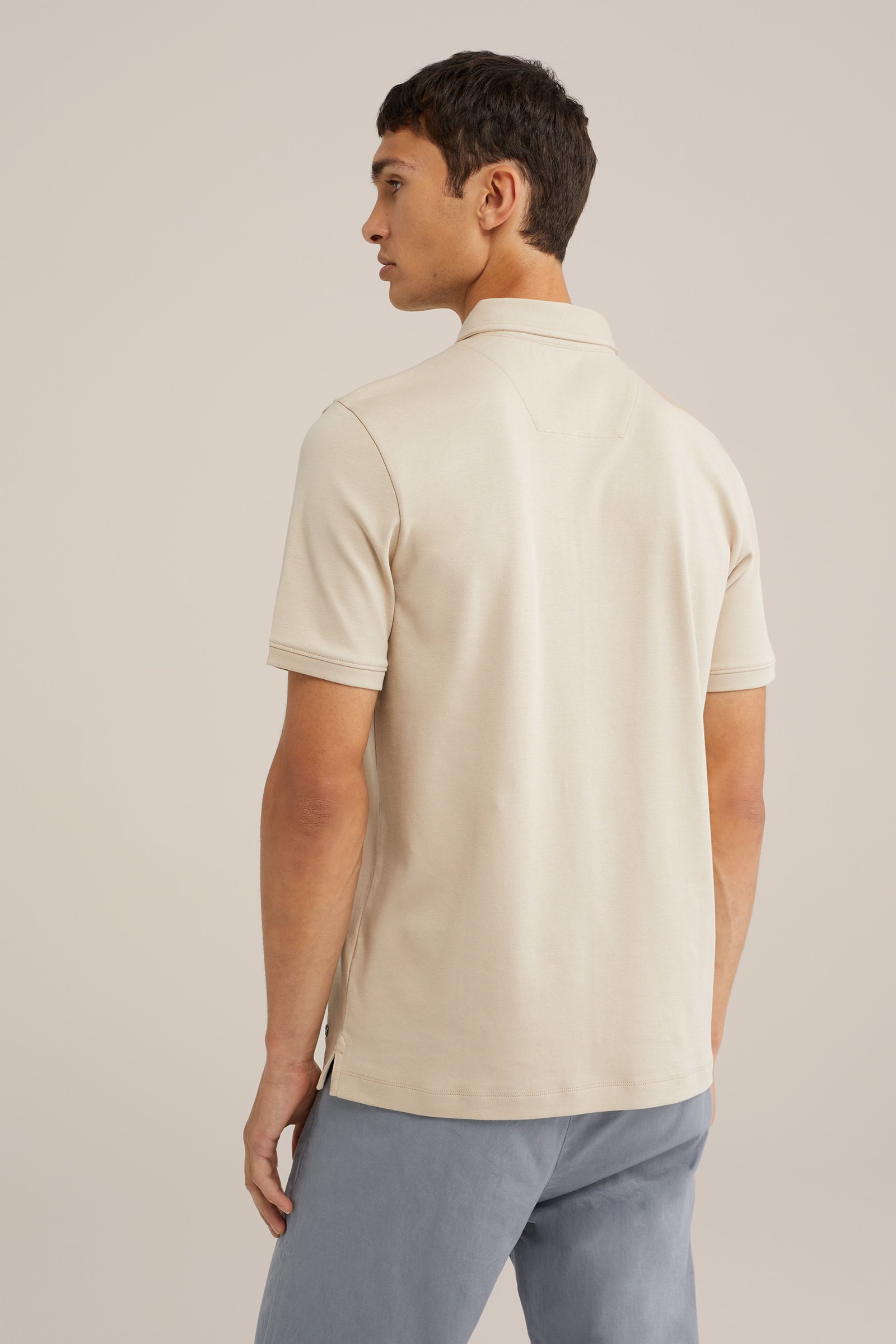 ultra soft polo WE Fashion Lichtbruin