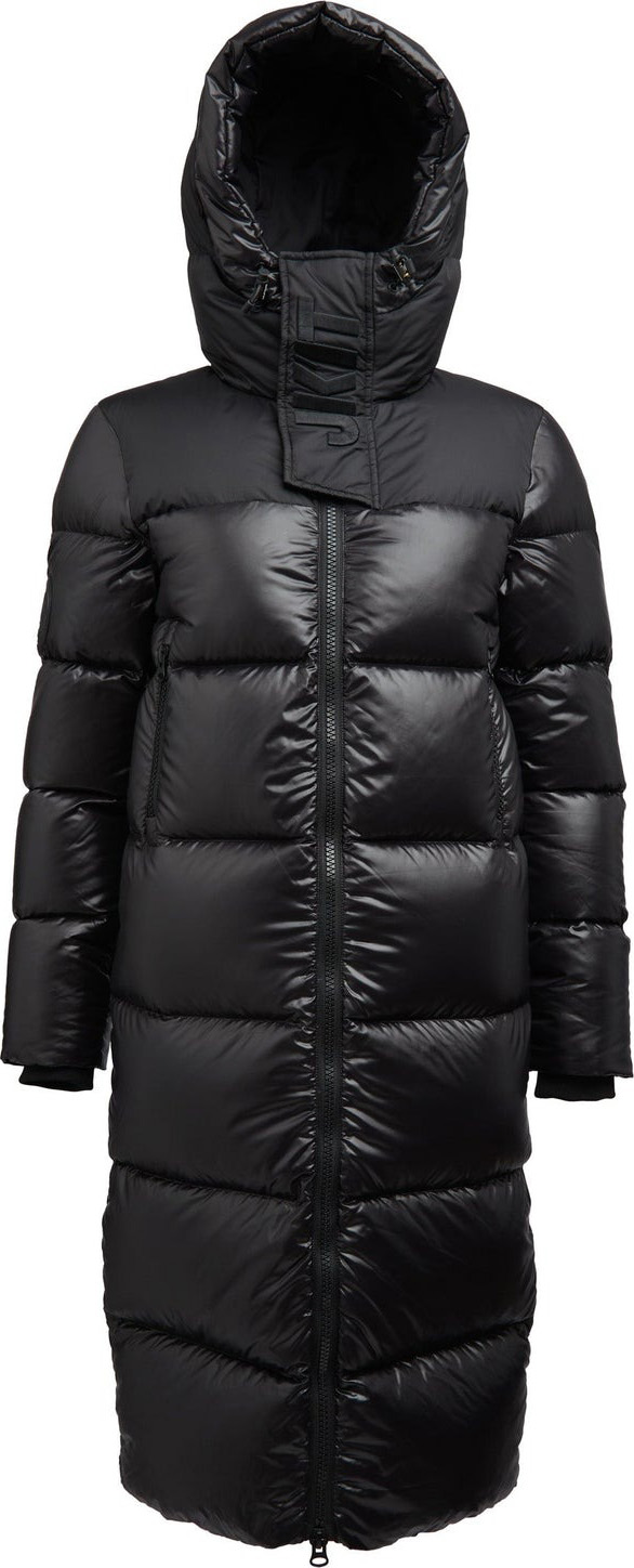 Diamond Down Slick Ex Long Coat Dame Black/Black