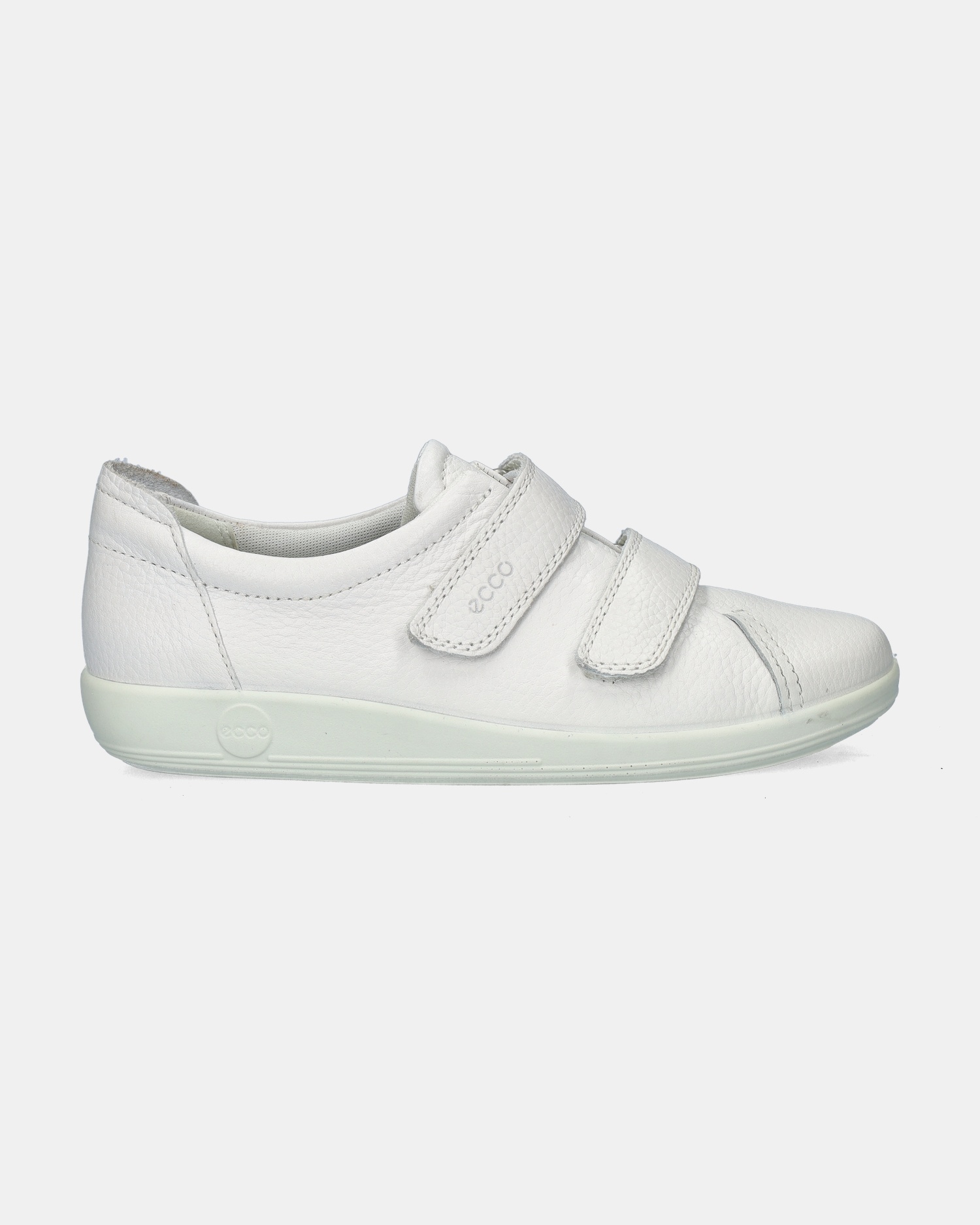 Ecco Soft 2.0 Klittenbandschoenen  - wit