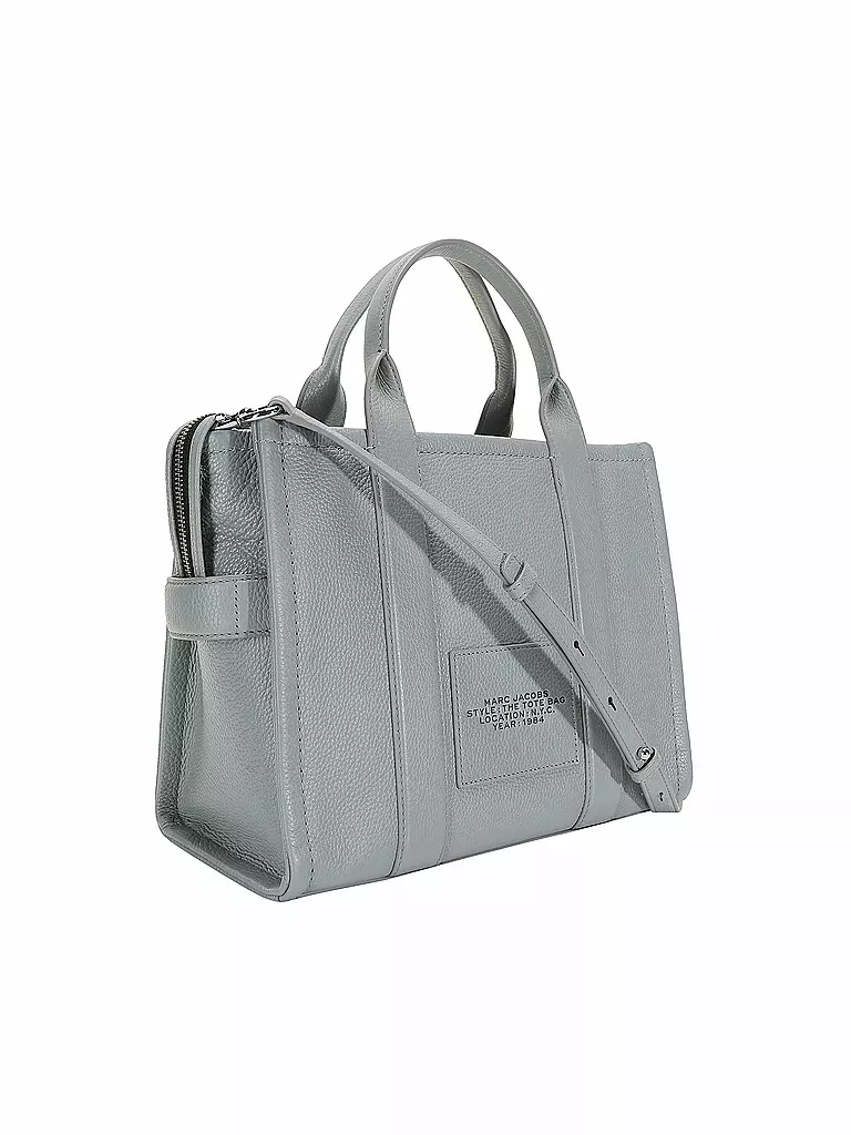 MARC JACOBS Ledertasche - Tote Bag THE MEDIUM TOTE BAG LEATHER grau