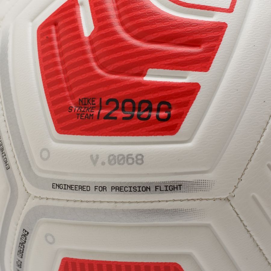 Nike Ballon Strike Team 290G - Blanc/Rouge/Argenté