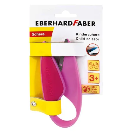 Eberhard Faber Kinderschere, optimal zum Schneiden und Basteln, pink