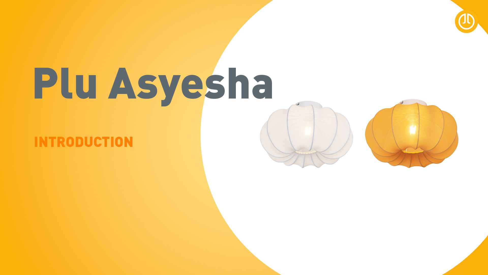 Japandi plafondlamp wit 27cm - Plu Asyesha
