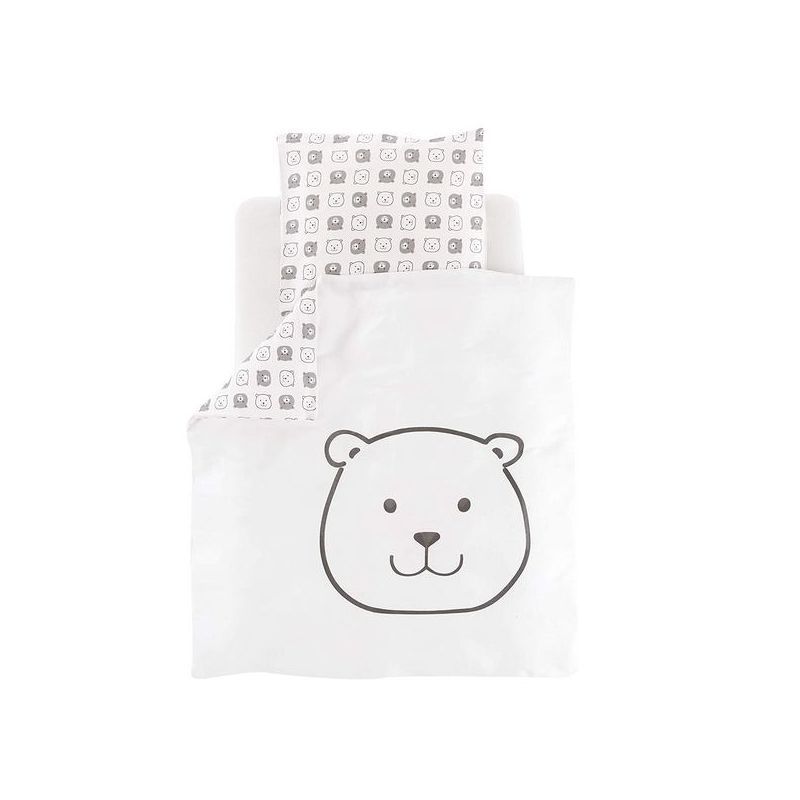 PARURE LIT 80/80 + 35/40 cm - Blanc