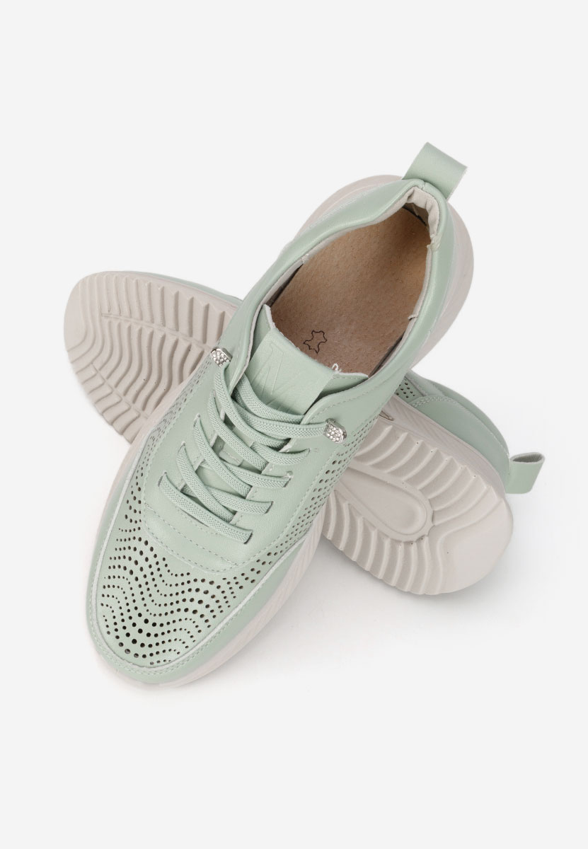 Baskets pour femme vert Azurra