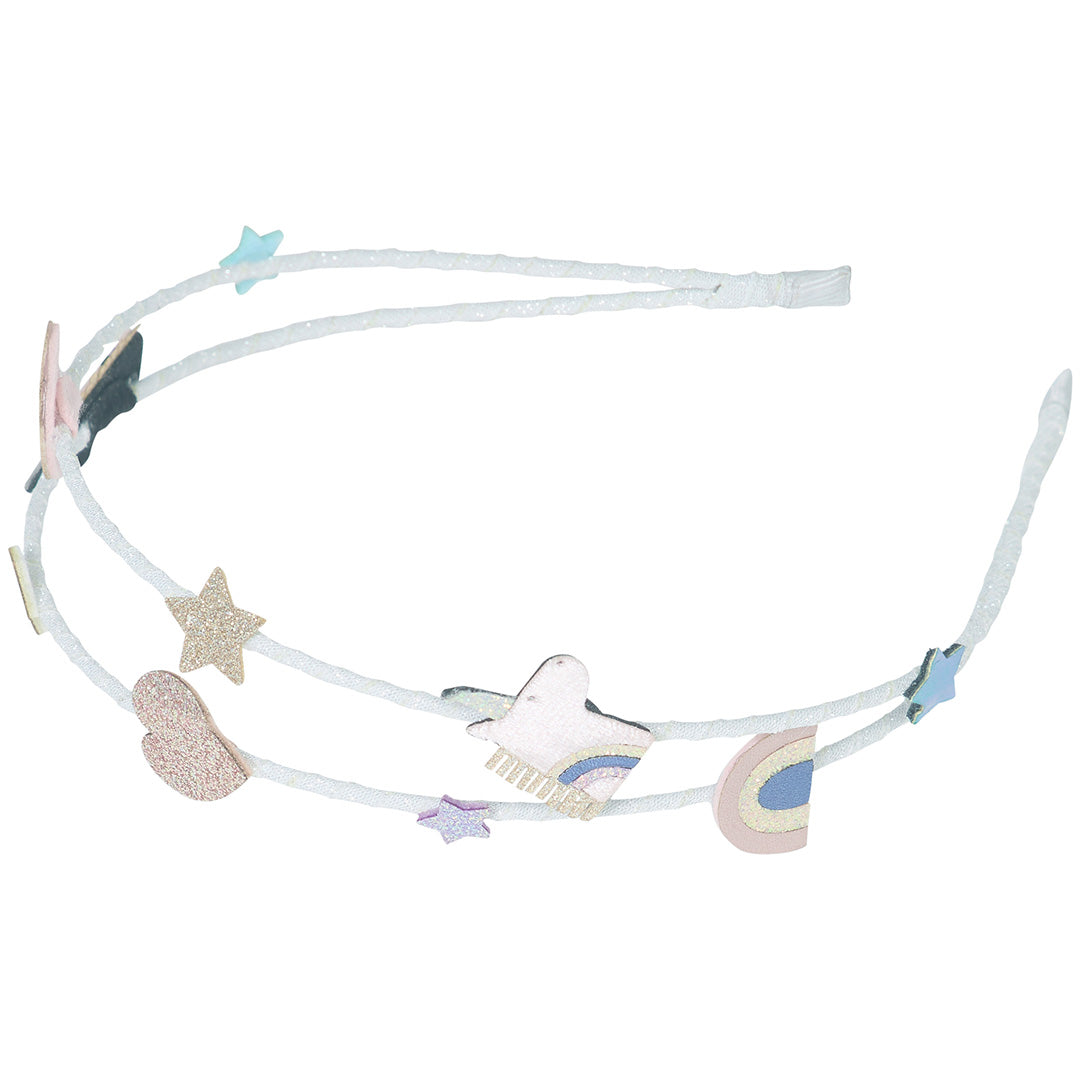 mimi & lula diadeem alice celeste unicorn - grey