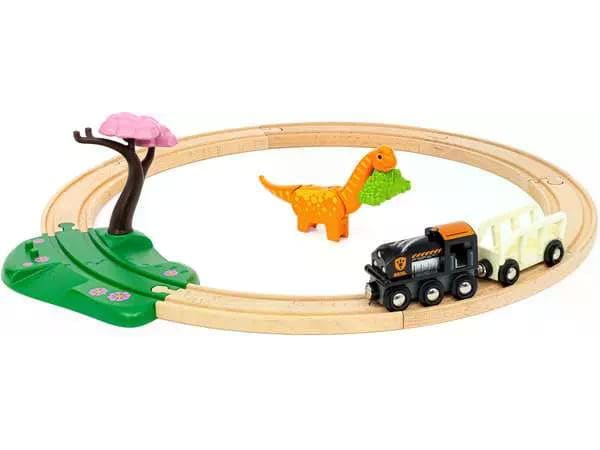 BRIO BRIO World Dinosaur Circle Set Dinosaurier-Zugset aus 12 Teilen